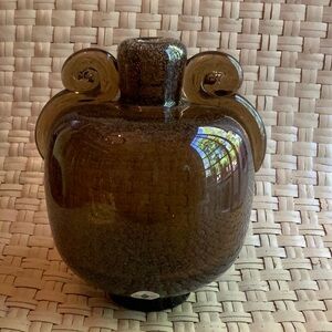 CZECH ART GLASS VASE BY EMANUEL BERANEK